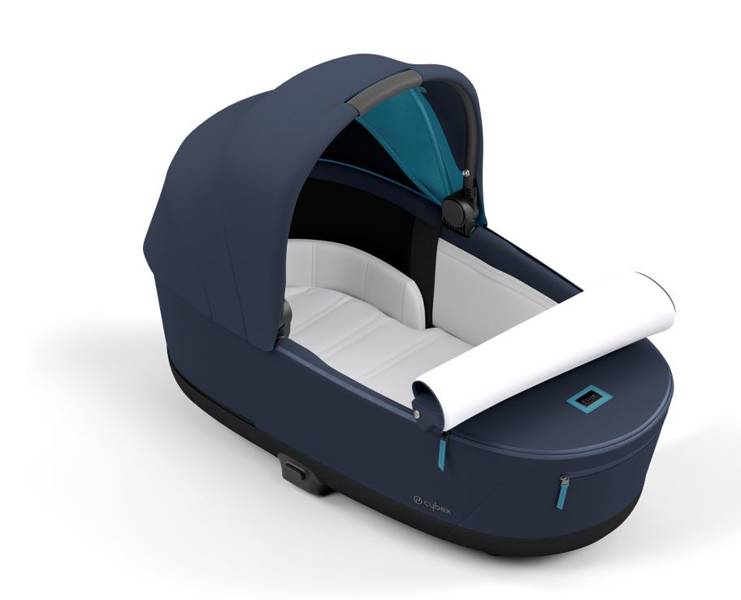 Cybex Priam 4.0 + Cloud Z2 I-size Chrome brown frame Nautical Blue Bērnu rati 3in1