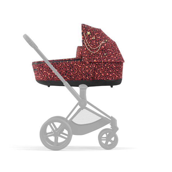 Cybex Priam 4.0 + Cloud Z2 I-size + Chrome brown frame Rosenrot Red by Alec Voelkel Bērnu rati 3in1