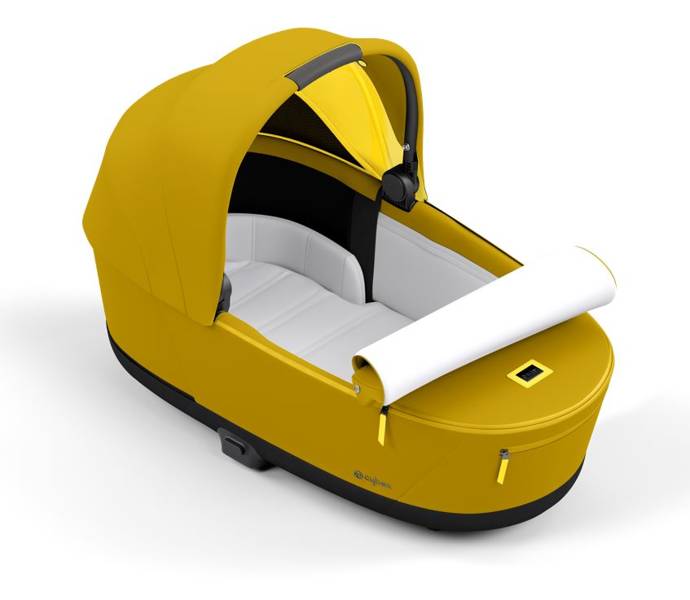 Cybex Priam 4.0 + Cloud Z2 I-size Matt black frame Mustard Yellow Bērnu rati 3in1