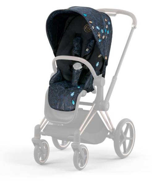 Cybex Priam 4.0 Jewels of Nature + Chrome black frame Pastaigu rati