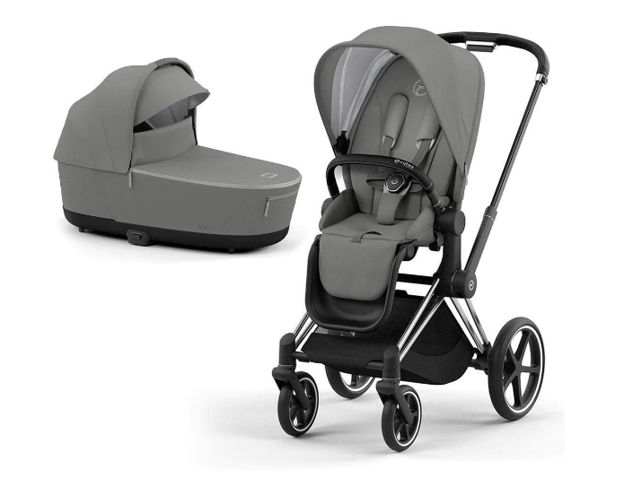 Cybex Priam 4.0 Soho Grey Chrome black frame Bērnu rati 2in1