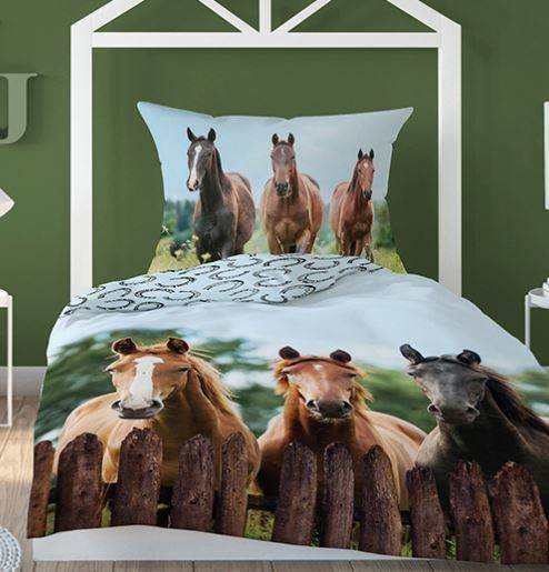 Detexpol Horses veļas komplekts no 2 daļām 160x200