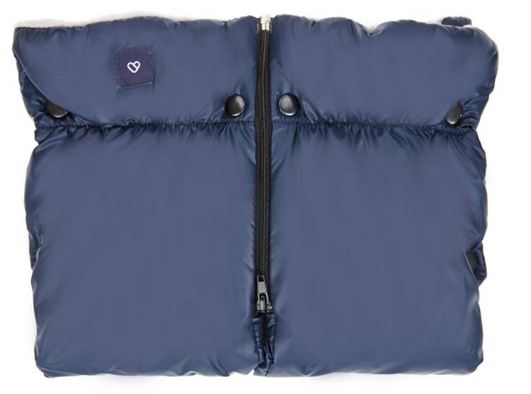 Divdaļīgie ratu cimdi Zaffiro Plush Pastel Navy Blue