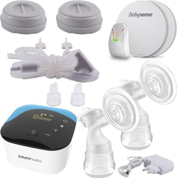 Dubultais elektriskais piena pumpis Basics + zīdaiņu kustību monitors Babysense 7