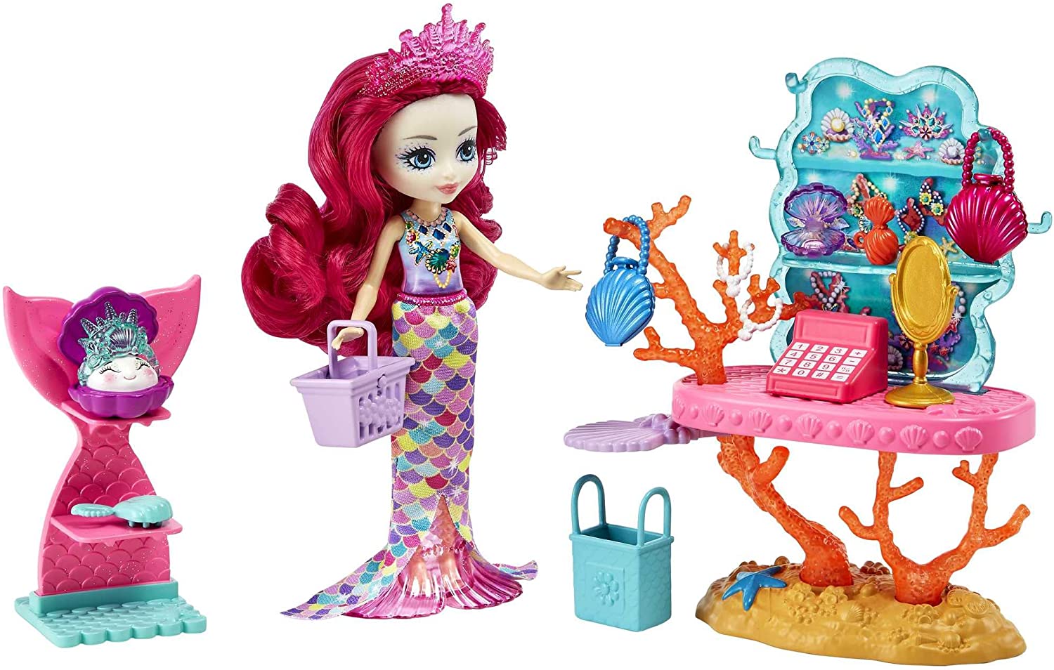 Enchantimals Ocean Treasures Shop Playset Milagra HCF71 Lelle Nāriņa 15+