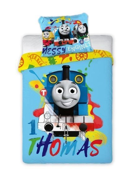 Faro Thomas & Friends Kokvilnas gultas veļas komplekts no 2 daļām 100x135 + sega un spilvens