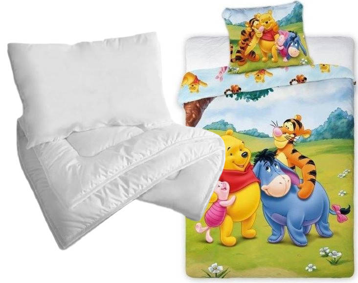 Faro Winnie the Pooh Kokvilnas gultas veļas komplekts no 2 daļām 100x135 + sega un spilvens