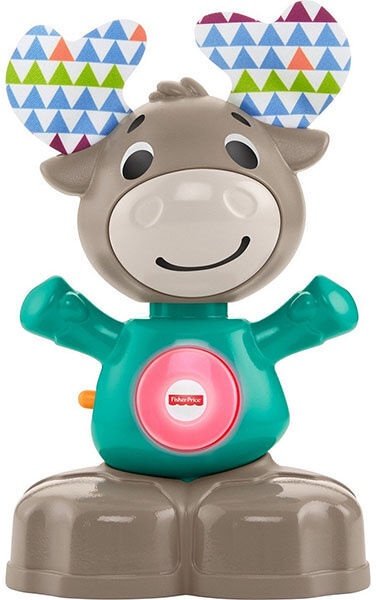 Fisher Price Bobble head Moose GXR03 Interaktīva rotaļlieta Alnis (latv. val.)