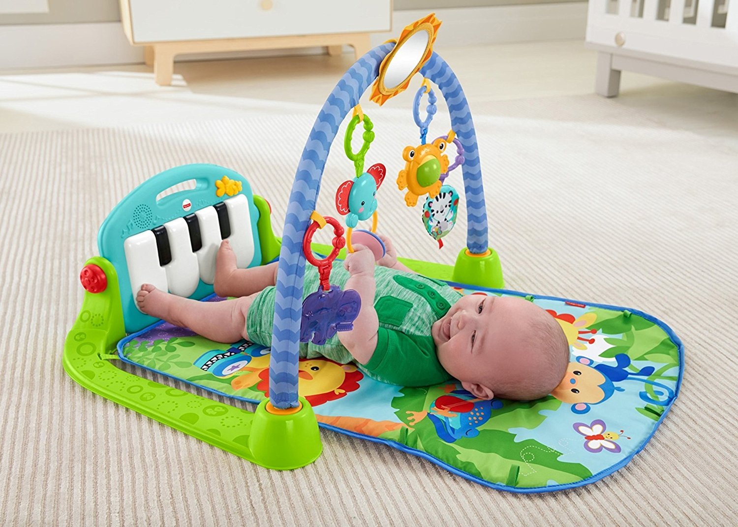 Fisher Price Kick & Play Piano BMH49 Aktivitātes paklājs