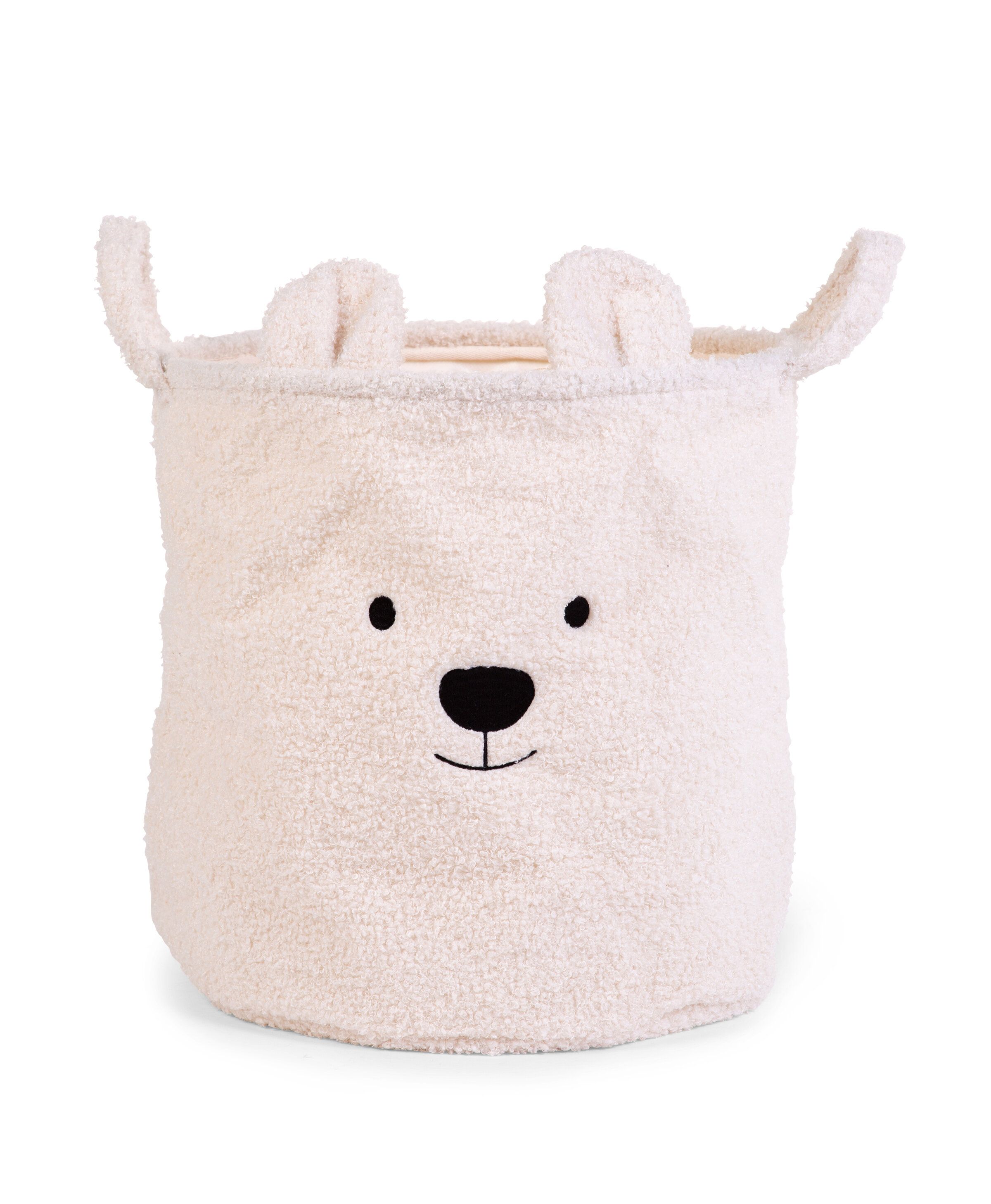 Grozs mantu uzglabāšanai 40x40x40 Childhome Teddy Off white