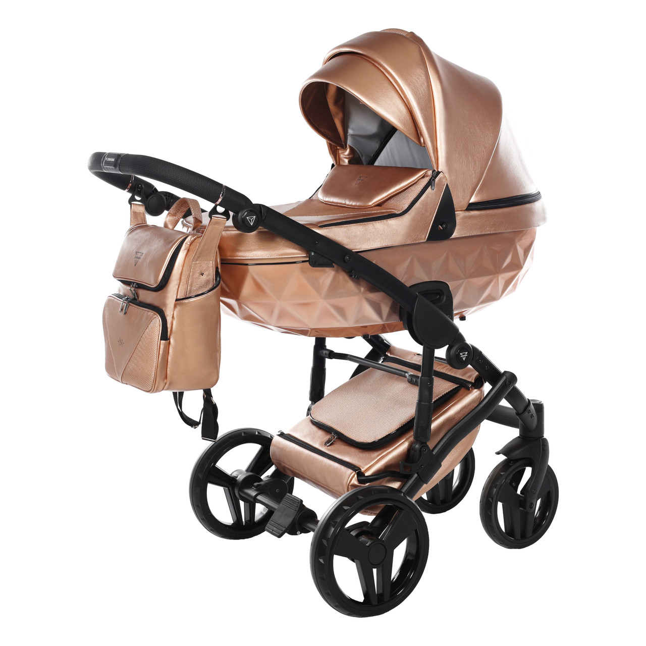 Junama S-Class 05 Rose gold Bērnu rati 2in1