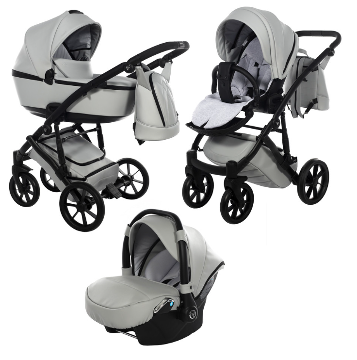 Junama Space Eco 01 Grey Bērnu rati 3in1