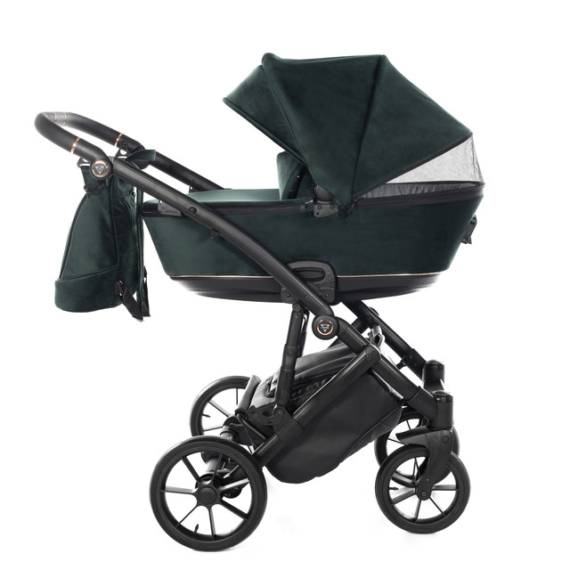 Junama Space Velur 01 Green Bērnu rati 2in1