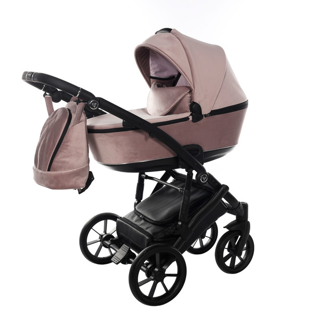 Junama Space Velur 03 Black Bērnu rati 2in1