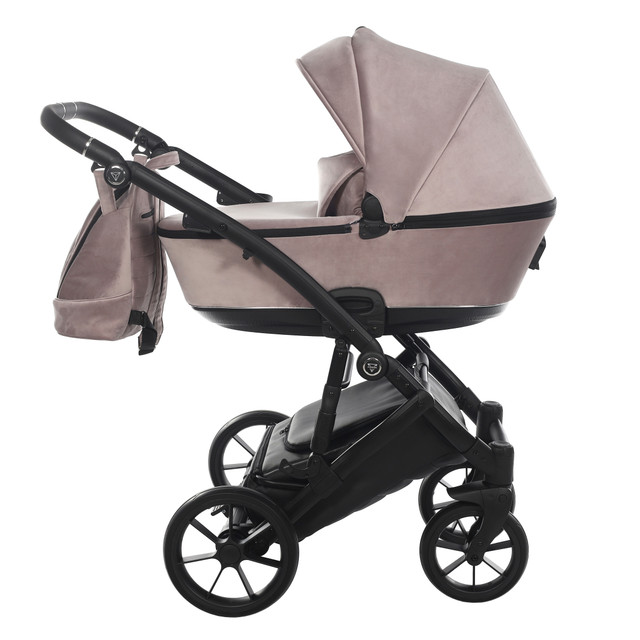 Junama Space Velur 03 Black Bērnu rati 2in1