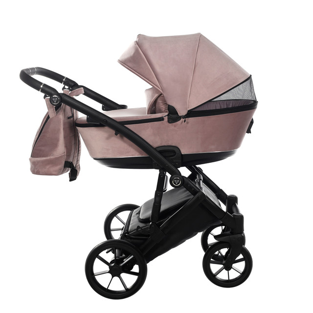 Junama Space Velur 03 Black Bērnu rati 2in1