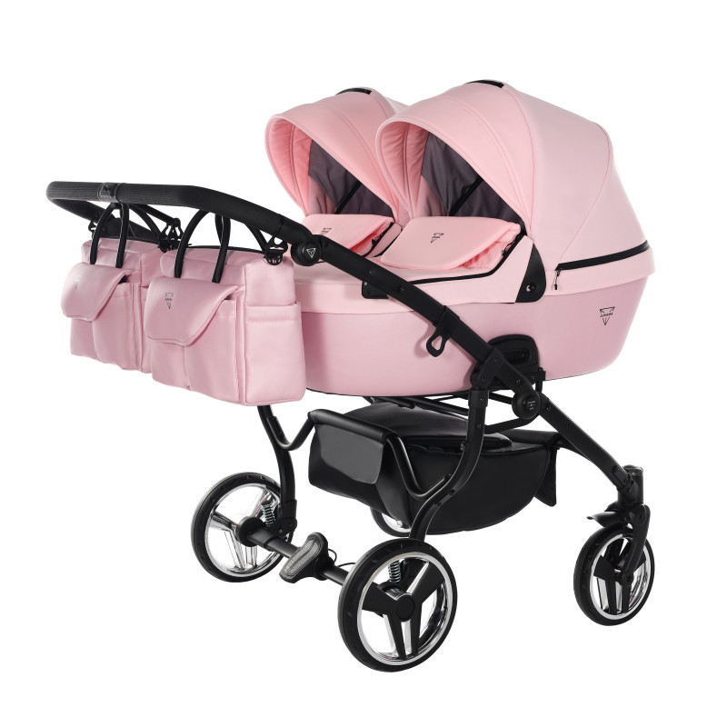 Junama Termo Line Mix Duo 03 Pink Dvīņu rati 2in1