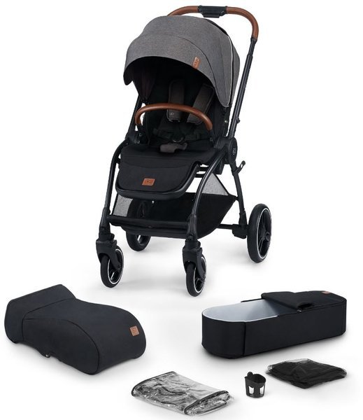 Kinderkraft Evolution + Cocoon Platinum Grey Sporta rati 2in1