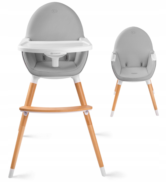 KinderKraft Fini Grey 2 in 1 Стульчик для кормления