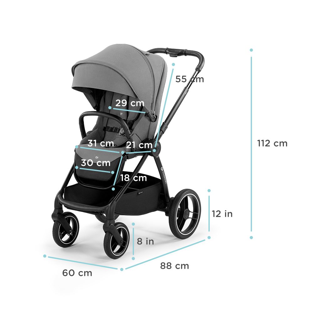Kinderkraft Nea Bērnu rati 2in1 Ash Pink