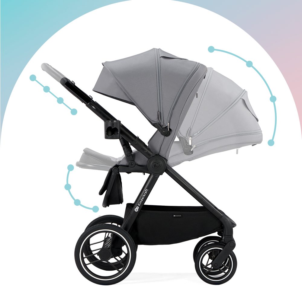 Kinderkraft Nea Bērnu rati 2in1 Ash Pink