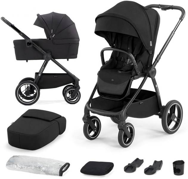 Kinderkraft Nea Детская коляска 2в1 Midnight Black