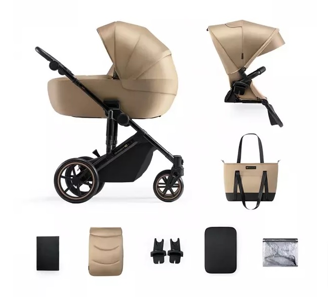 Kinderkraft Prime 2 Sandrose Beige Bērnu rati 2in1