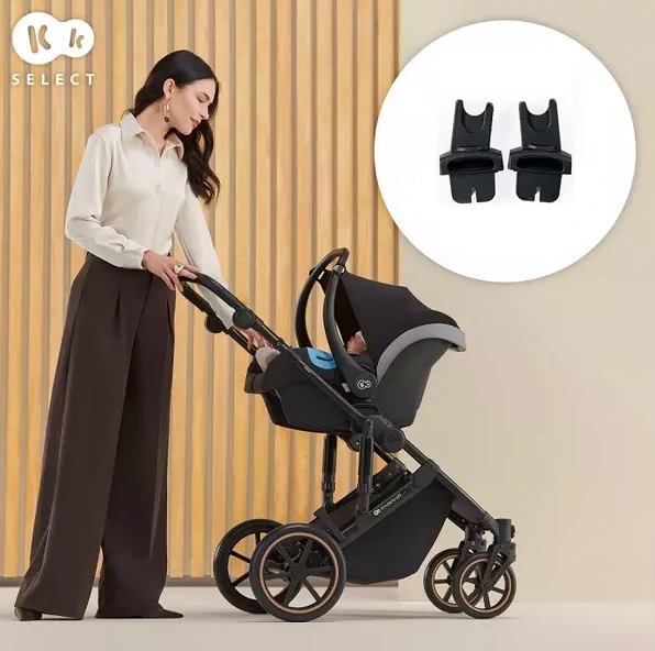 Kinderkraft Prime 2 Venezian Black Bērnu rati 2in1