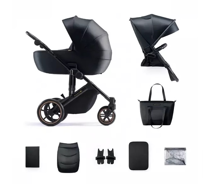 Kinderkraft Prime 2 Venezian Black Bērnu rati 2in1