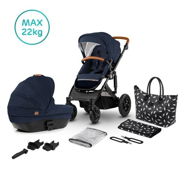 Kinderkraft Prime Deep Navy Bērnu rati 2in1