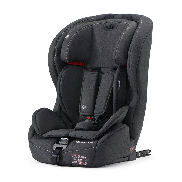 Kinderkraft Safety-Fix Black Bērnu autosēdeklis 9-36 kg