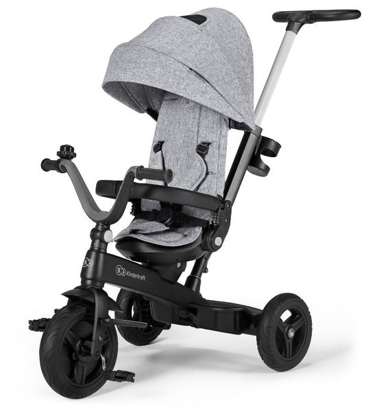 Kinderkraft Twipper Grey 5in1 Bērnu trīsritenis