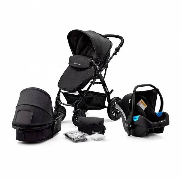 Kinderkraft XMoov Black Bērnu rati 3in1 (air)