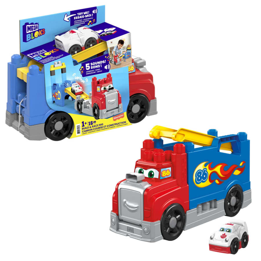 Конструктор Fisher Price Mega Bloks Build & Race Rig FVJ01