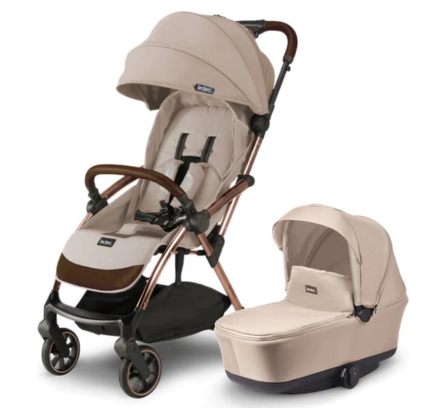 Leclerc Baby Influencer Sand Chocolate Детская коляска 2 в 1