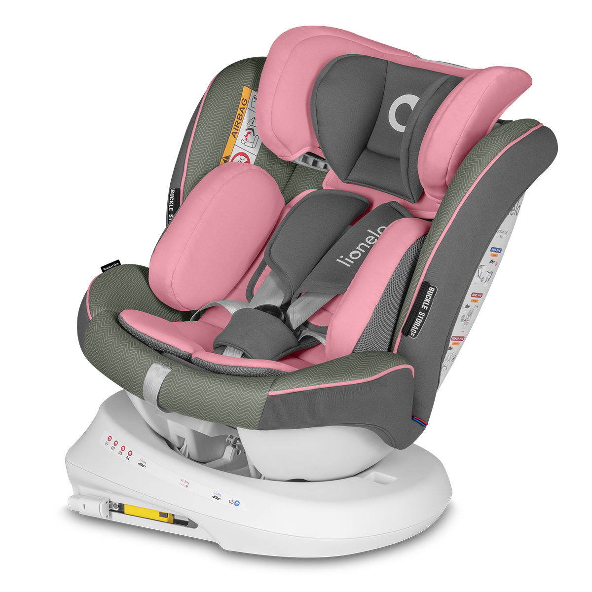 Lionelo Bastiaan One 360 Pink Baby Детское автокресло 0-36 кг