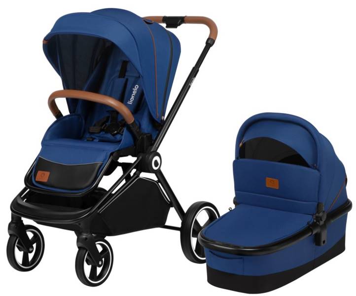 Lionelo Mika Blue Navy Bērnu rati 2in1