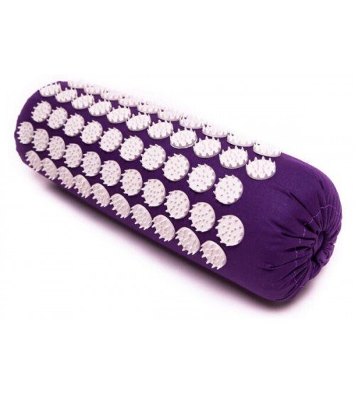 Masāžas akupresūras veltnis ar adatām 38х13 cm Purple