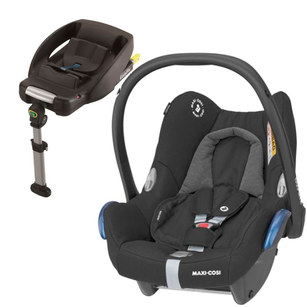 MAXI COSI CABRIOFIX Essential Black Bērnu autosēdeklis 0-13 kg + Familyfix bāze