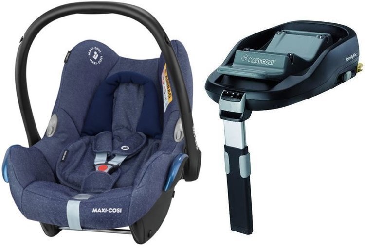 MAXI COSI CABRIOFIX Sparkling Blue Bērnu autosēdeklis 0-13 kg + Familyfix bāze