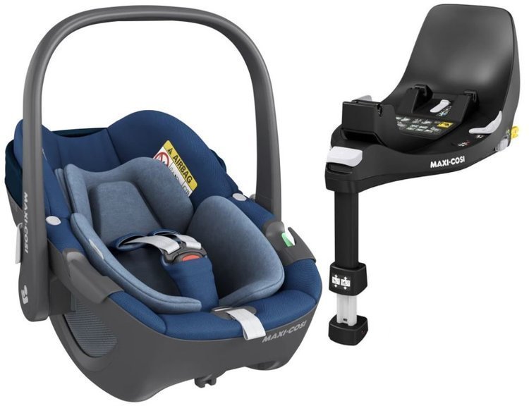 Maxi Cosi Pebble Essential blue Детское автокресло 0-13 кг + Familyfix 360 база