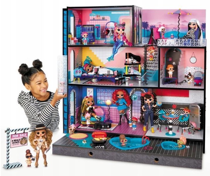 MGA LOL New Real Wood Doll House with 85 Surprises K BabyBest.lv