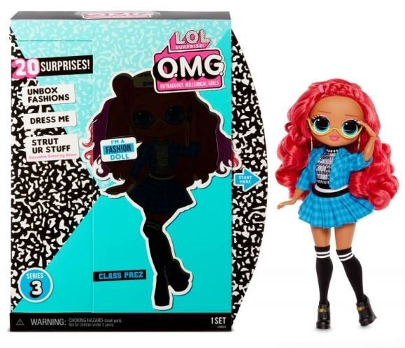 MGA LOL SURPRISE O.M.G. Class Prez Fashion Doll Series 3 with 20 Surprises