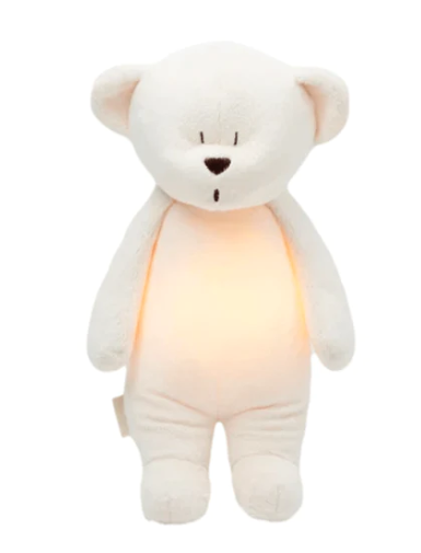 Moonie Organic HUMMING BEAR Cream 2in1 Nakts lampa Miega lācītis