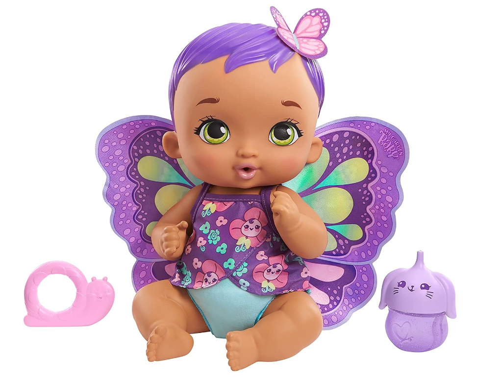 My Garden Baby Drink & Wet Butterfly Baby Purple Lelle GYP11