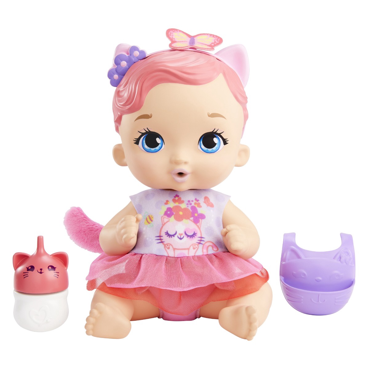 My Garden Baby Feed & Change Kitten Baby Light Skin Lelle HHL21