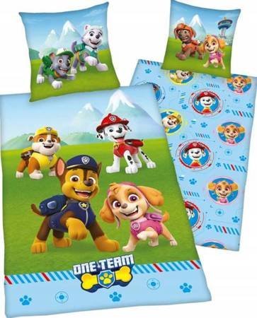 Nickelodeon Paw Patrol Kokvilnas gultas veļas komplekts no 2 daļām 140x200