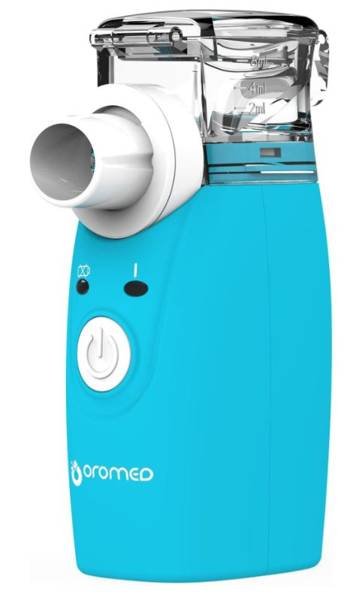 Oromed pārnēsājamais membrānas inhalators ORO-MESH + barošanas bloks