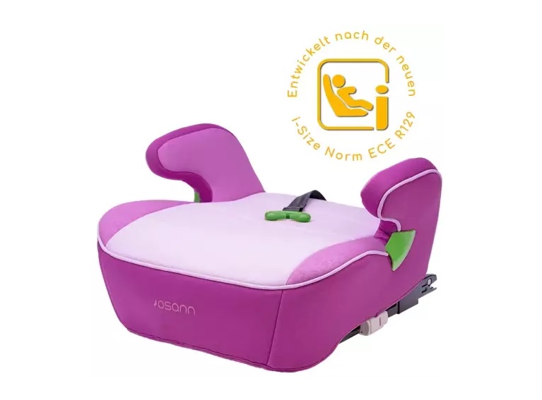 Osann Junior Isofix Gurtfix Pixel Berry Bērnu autosēdeklis Busteris 15-36 kg