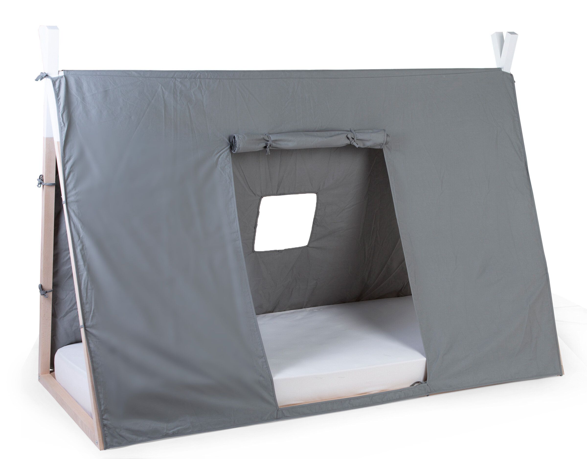 Pārvalks Telts gultai 90x200 Childhome TIPI COT Grey